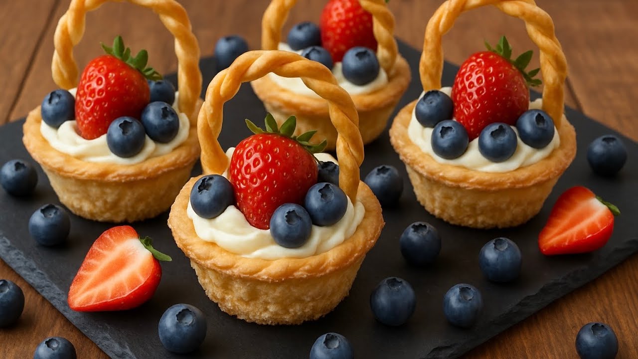 Эти корзинки из слоёного теста сделают любой праздник ещё слаще