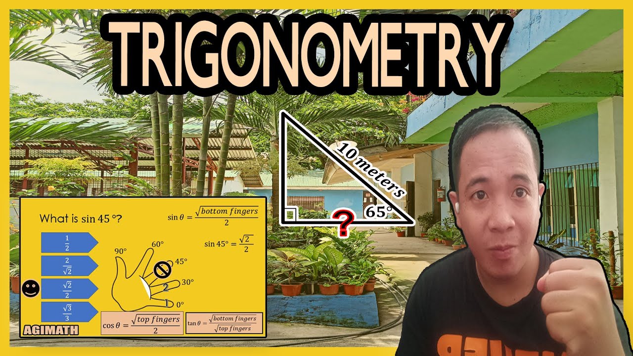 Trigonometry Solving Problems Involving Right Triangles Hand Trick