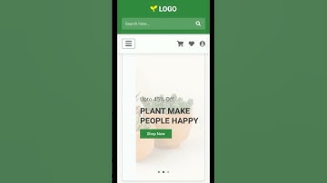 Responsive Plants Shop Website | #shorts