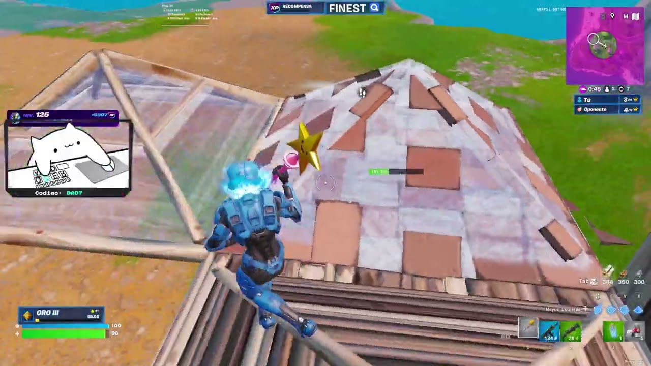 Fortnite 1v1 contra R4t4 de cola larga XD 😡🤬