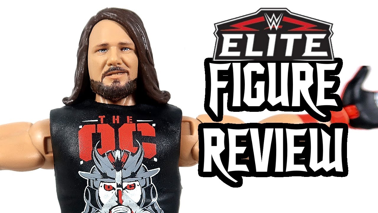 WWE Elite Series 77 AJ Styles Mattel Action Figure Review + Comparison Summerslam Boneyard