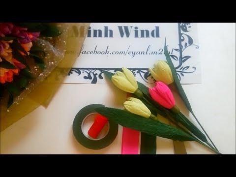 Video Hướng dẫn làm hoa tulip - youtube