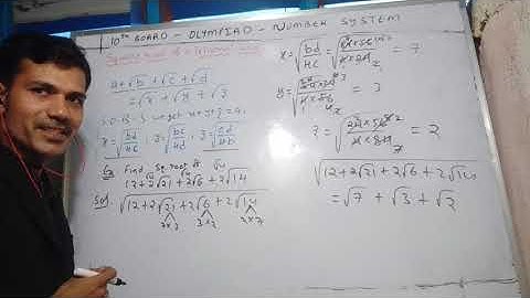 Square root of trinomial surds_Number System_10th board_Maths_BCV8