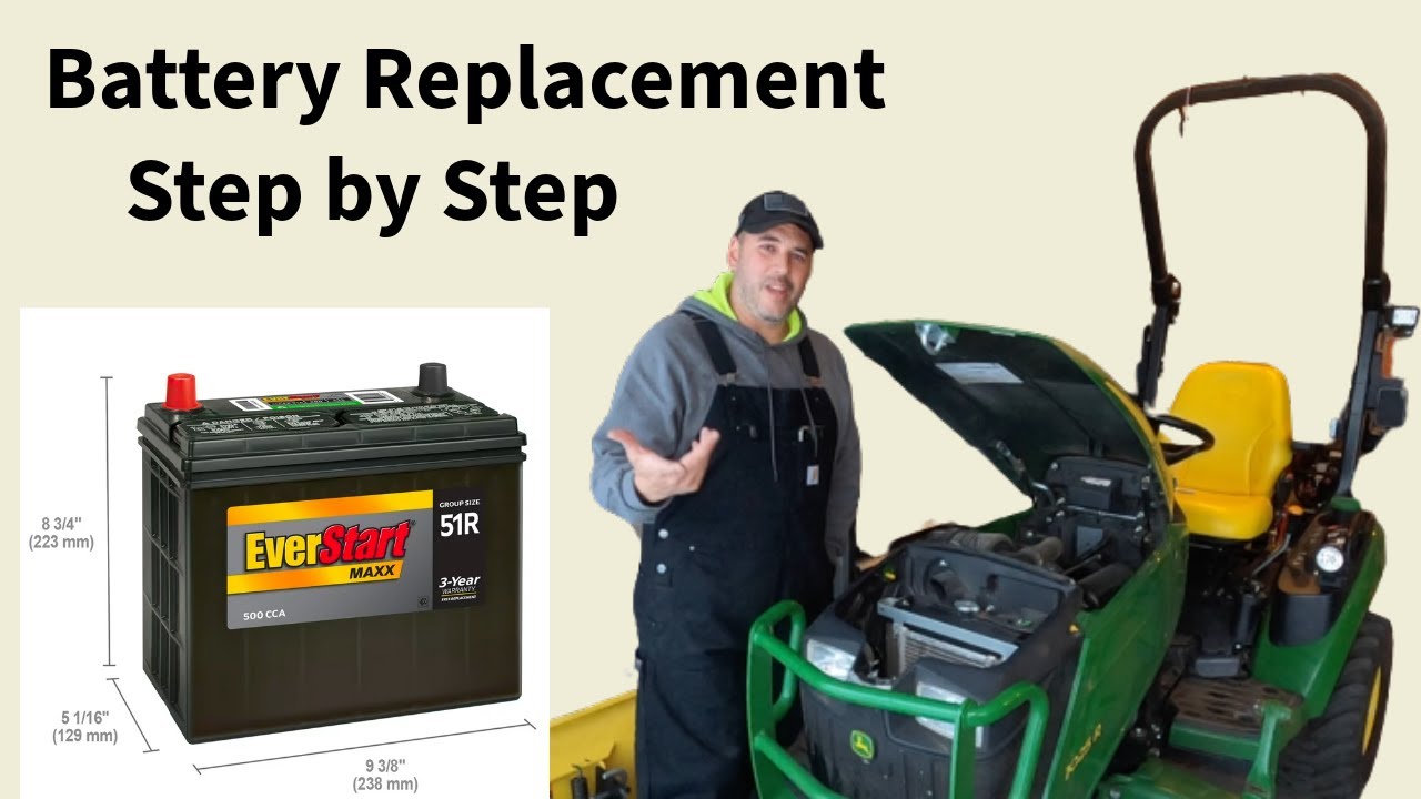 John Deere 1025R Battery Replacement Step By Step YouTube John Deere 1025R Battery Replacement Step By Step YouTube