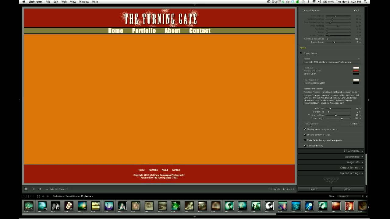 TTG Highslide Pro Tutorial: 01-10 Site Info - Footer