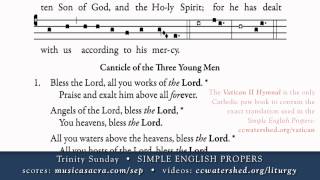 OFFERTORY • Trinity Sunday • SIMPLE ENGLISH PROPERS