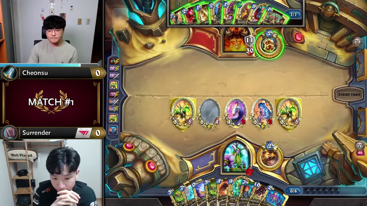 che0nsu vs Surrender - Grp A Initial - Hearthstone Grandmasters 2020 Asia-Pacific Season 2 - Week 1