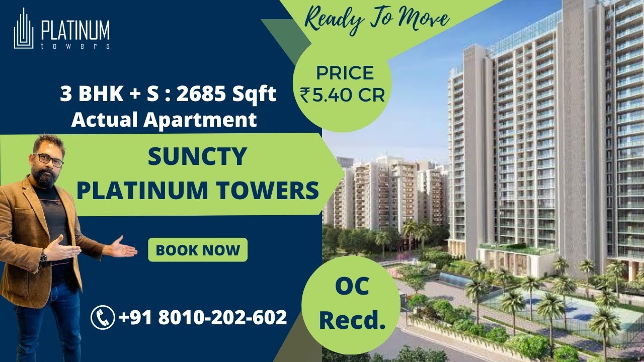 Suncity Platinum Towers Sector 28 MG Road Gurgaon || Ultra Luxury Apartments || Call : 8010202602