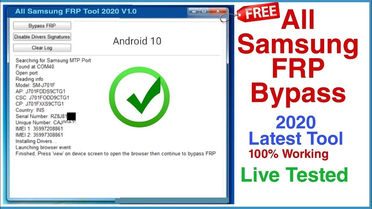 all samsung frp unlock tool 2021 download