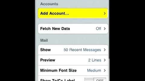 Configure Email on iPhone 4