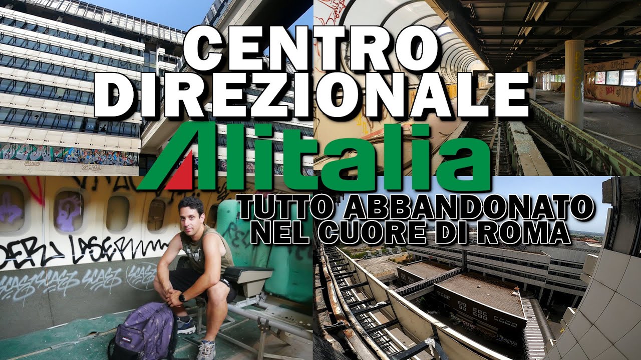 CENTRO DIREZIONALE ALITALIA ABBANDONATO! TITANO SIMBOLO ITALIANO NEL CUORE DI ROMA! [Urbex Italia]
