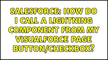 Salesforce: How do I call a Lightning Component from my Visualforce page button/checkbox?