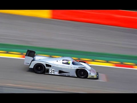 Video till Klassiska Grupp C-bilar vrålar på bana