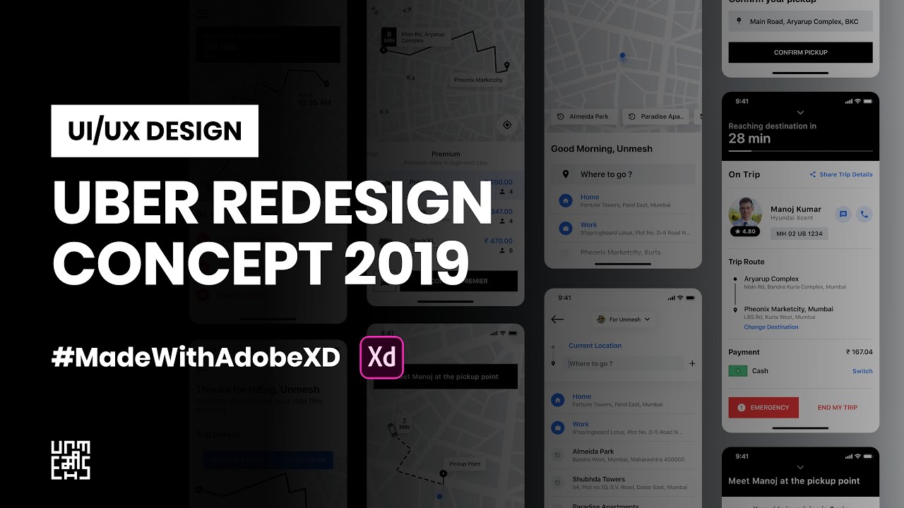 Uber Redesign Concept 2019 - UI / UX Redesign