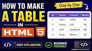How to make table in html 🖥✍️