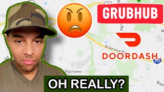 CUSTOMER DID ME WRONG | DOORDASH vs GRUBHUB : DAILY EARNINGS | HOW MUCH I MADE? | Tesla Driver