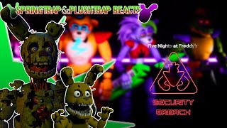 SPRINGTRAP AND PLUSH TRAP REACTS TO FIVE NIGHTS AT FREDDY'S SECURITY BREACH