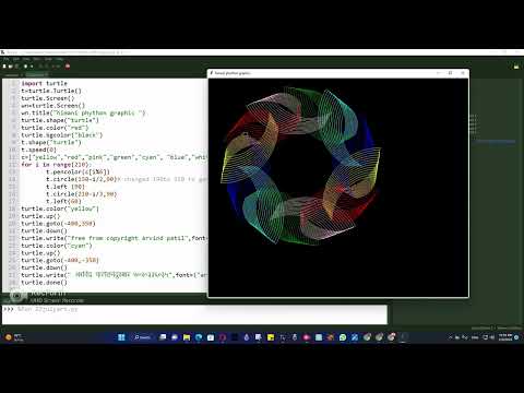 colorfull neting using python and thonny ide