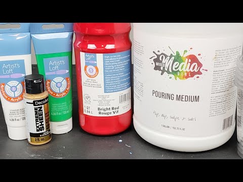Acrylic Pouring With Mixed Media Girl Pouring Medium - YouTube