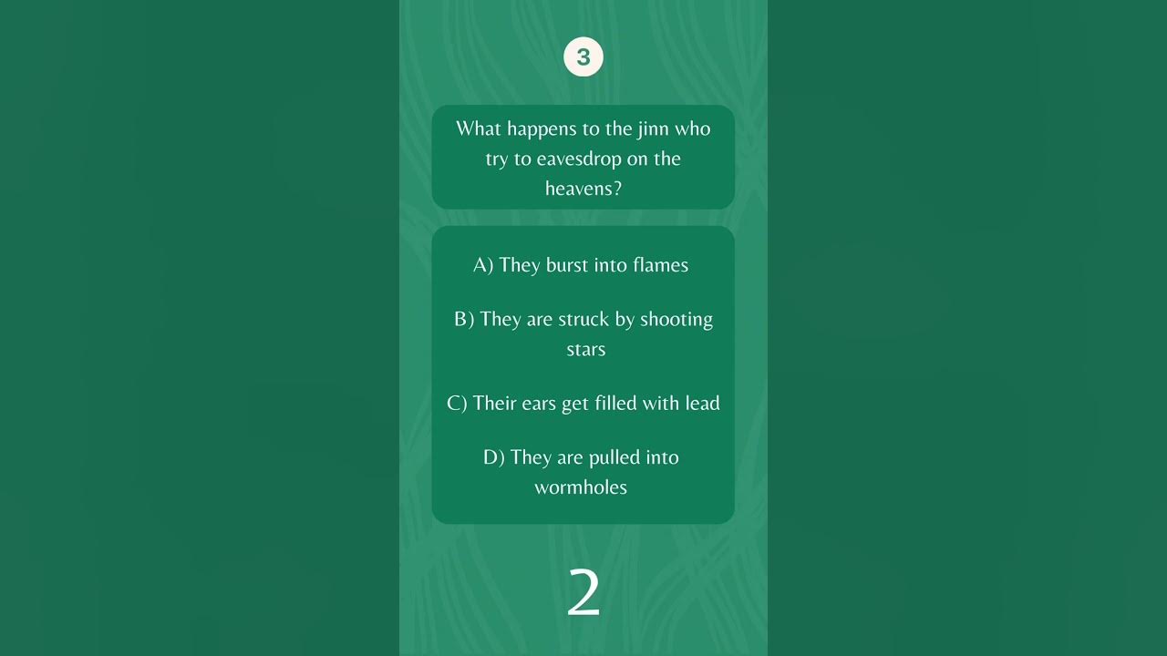 Can you get 4 4 on this islamic quiz about the unseen islamicquiz 