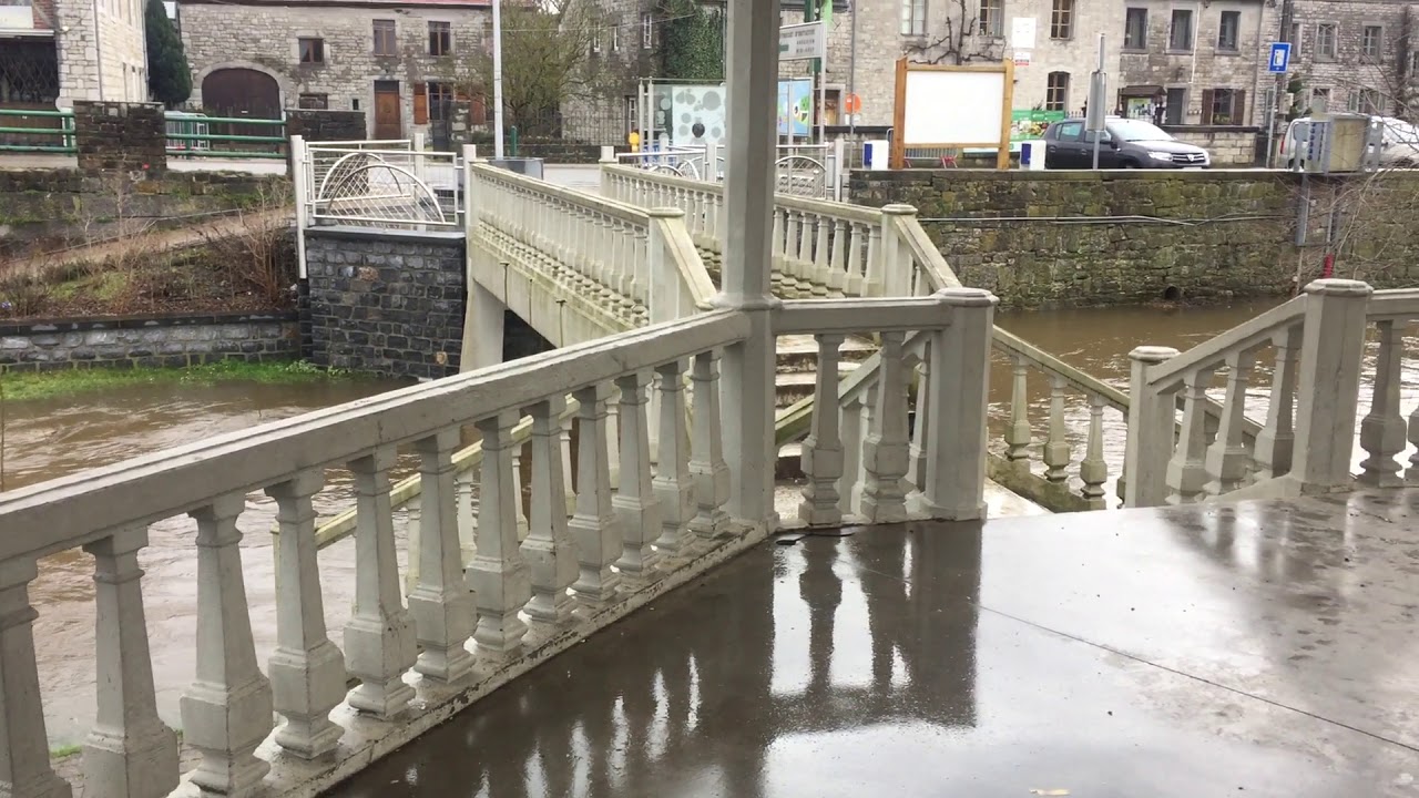 L'Ourthe et l'Amblève en crue le 29 01 2021