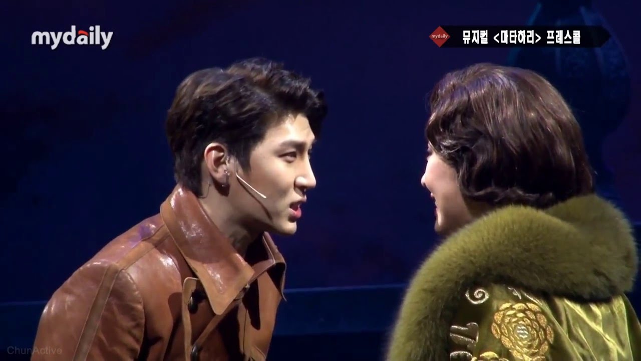 160329 VIXX LEO 'Mata Hari Press Call' (fight scene and kiss scene)