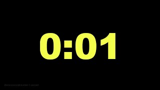 1 second [1 sec] clock timer countdown || Alarm Focus