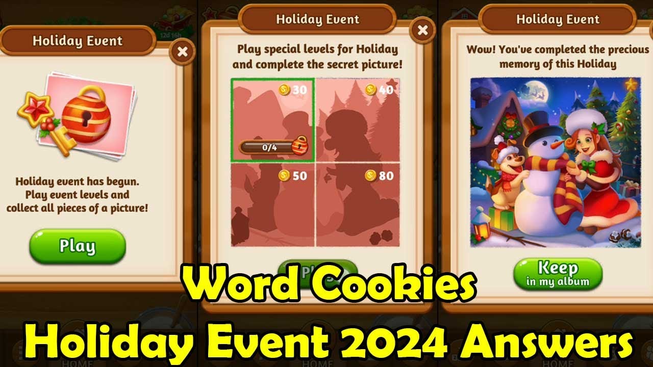 Word Cookies Holiday Event 2024 Answers
