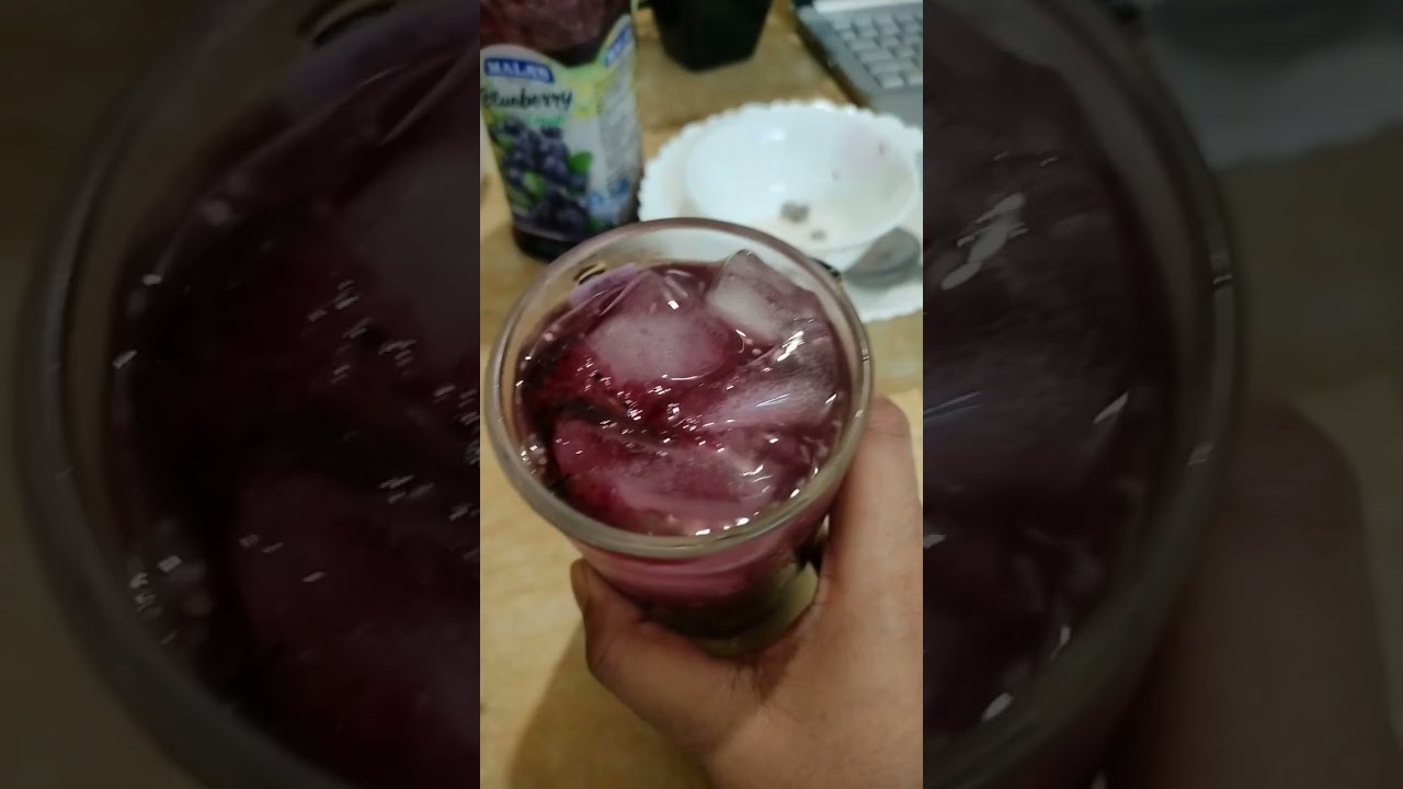 Blueberry Crush Juice🥤 only using 3 ingredients 🌝 