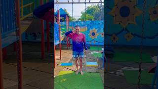 Dad Plays On The Swing Standing Up But If It Doesnt Work The Swing Will Break  part 880