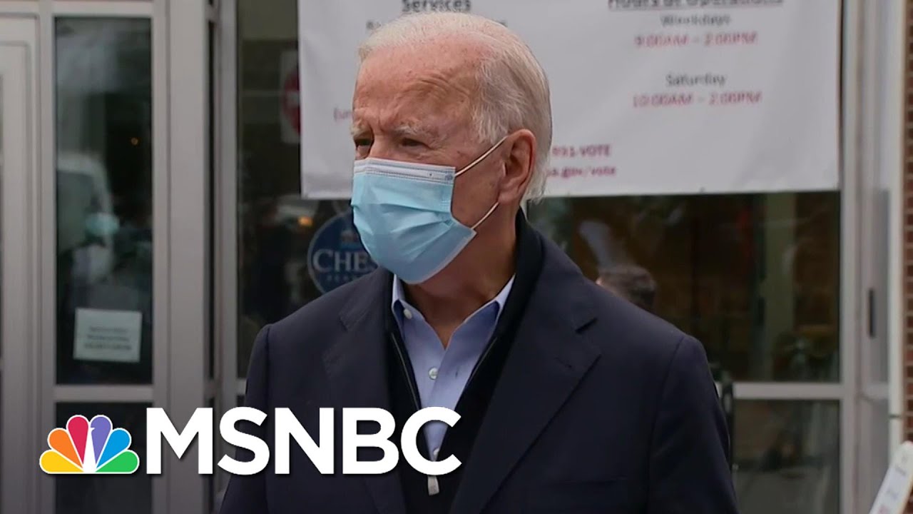 Biden Discusses His Travel Plans For Final Days Of The Campaign | MSNBC
