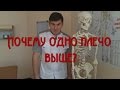 Почему одно плечо выше другого?  Why one shoulder higher than the other?