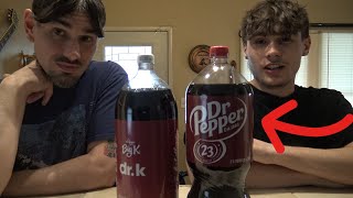 Dr Pepper vs Dr K Blind Taste Test