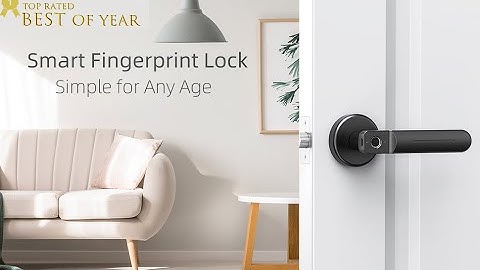 How to setup the fingerprint of the lock?