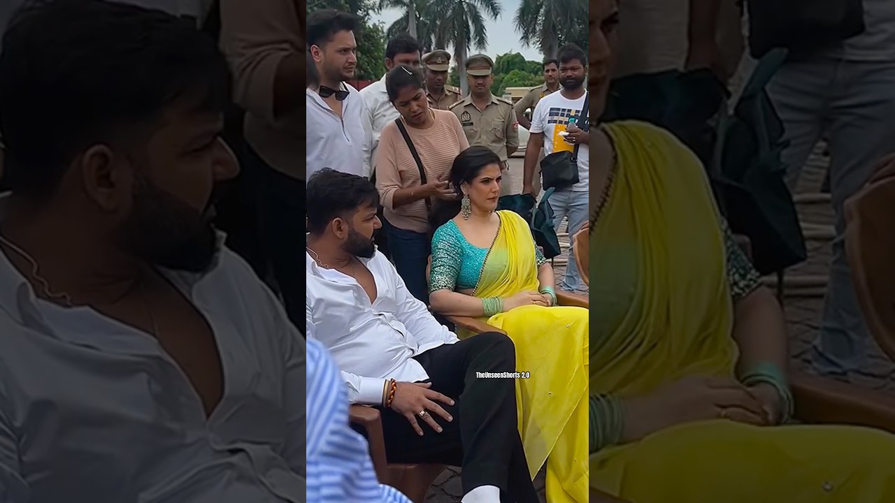 Zareen Khan & Pawan Singh shooting in Lucknow🎬🔥together|The Unseen Shorts 2.0 