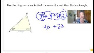 Finding Missing Angles of a Triangle with Algebra