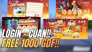 1000 GDF GRATIS‼️DI EVENT ANNIVERSARY OPFP😱 | One Piece Fighting Path | Indonesia