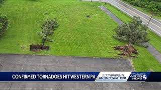 Tornado takes down trees in western Pennsylvania