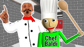 CHEF BALDI CHASED ME AROUND HIS RESTAURANT! | New Baldi