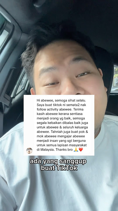 Terima kasih 🫶🏻❤️ TikTok: abewee1 #fyp #foryou #shorts