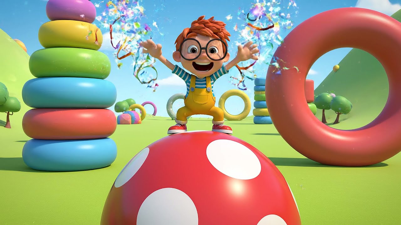 Roblox Funny Kid Rode a Giant Rolling Ball | Nursery Rhymes for Kids & Baby Songs