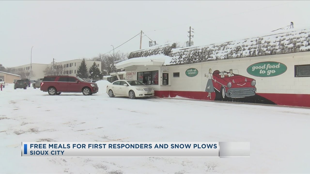 Free Meals For First Responders And Snow Plow Drivers YouTube