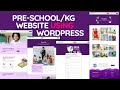 How to create a preschool and kindergarten website for free using wordpress