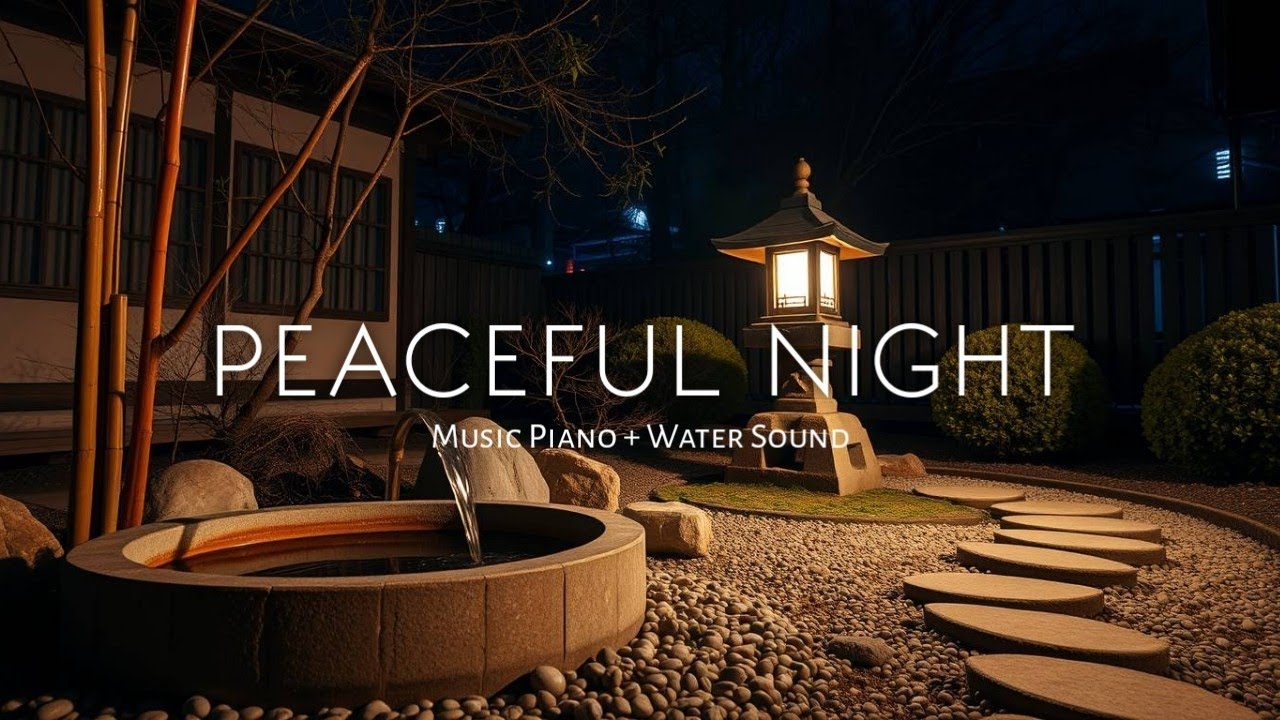 Calm Your Mind 🌙 Zen Garden Night Stream Sounds