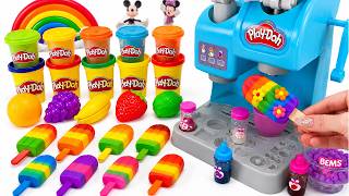 How to make Rainbow Kinetic Sand Ice Cream & Cutting ASMR | Play Doh Ice Cream 🌈 Kinetic Sand ASMR screenshot 2