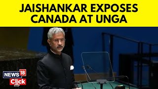 India Canada News | EAM S Jaishankar Exposes Canada At UNGA | English News | News18 | N18V