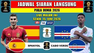 JADWAL SIARAN LANGSUNG PIALA DUNIA MALAM INI ~ SPANYOL vs VERDE - BELGIA vs MESIR LIVE TVRI