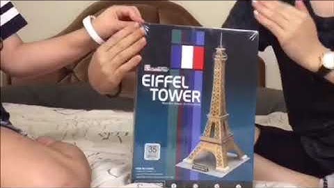 3D Eiffel Tower Puzzle Unboxing