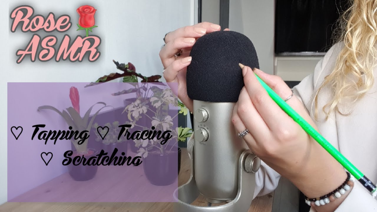 [ASMR] Tapping, Scratching & Tracing (No Talking)