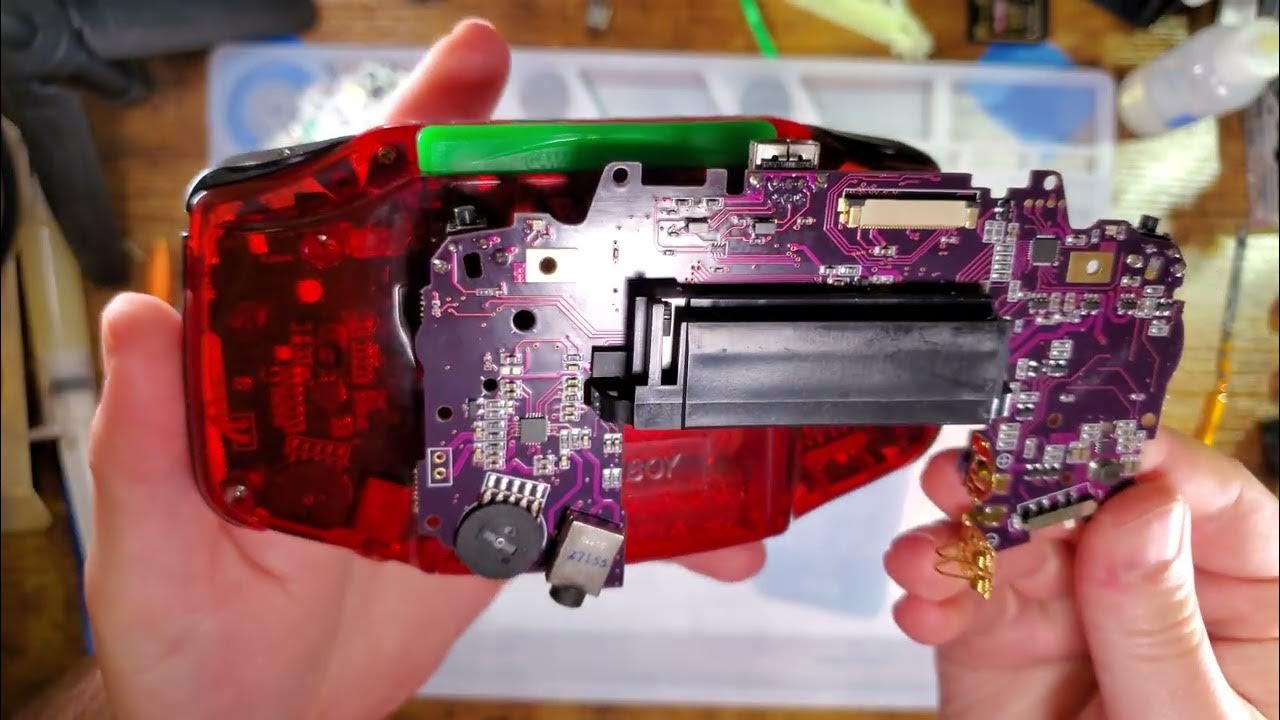 FunnyPlaying Custom Game Boy Advance Motherboard Replacement - YouTube